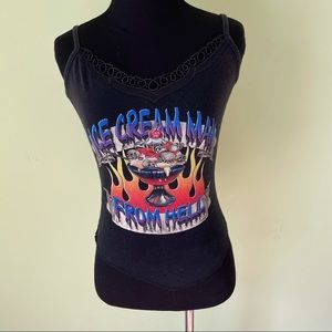 VINTAGE SOUTHERN STEEL BIKER ICE CREAM MAN TANK TOP SIZE MEDIUM SEXY RARE!